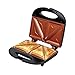 ZENITH Electric Indoor Sandwich Grill Maker with Zera Copper Non-Stick Grilling Plates, Countertop Bread Toaster Easy Storage & Clean, Perfect for Breakfast Grilled Cheese Egg Steak, Black / (77055)