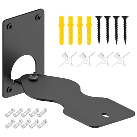Aiweiwa Heavy-Duty Speaker Wall Mount for KEF LSX II Speakers Mount Wall Bracket - Space Saving Wall Speaker Mount for KEF LSX II Wireless HiFi Speakers Bracket with Cable Clips, Black Cover