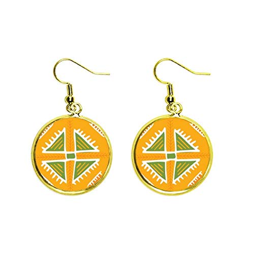 Joyería mujer de triángulo amarillo antiguo para regalar a madres