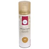 Rayher 3400806 Spray pailleté – Boîte de 150 ml, Spray à Base d’eau – Or