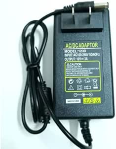 Amazon.com: AC Power Adapter Model 1230 12V 3A Power Supply with US ...