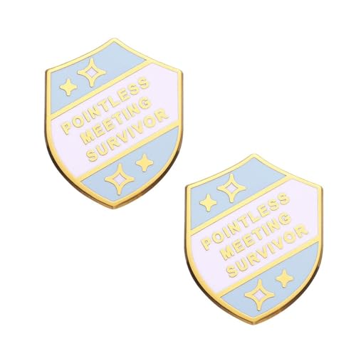 Image of 2pc Pointless Meeting Survivor Enamel Lapel Pin Metal Badge Brooch