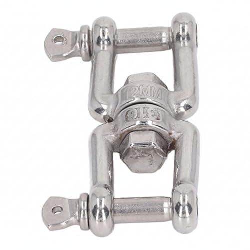 316 Stainless Double Jaw Swivel Shackle