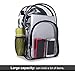 Gemeer Clear Backpack, Security Transparent backpack With Reinforced Straps - Suitable for School, Security, Sporting Events (Black)