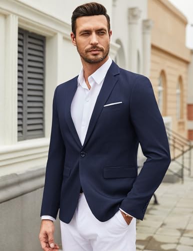 Image of COOFANDY Mens Casual Blazer Suit Jackets One Button Sport Coats Lightweight Business Sports Jackets