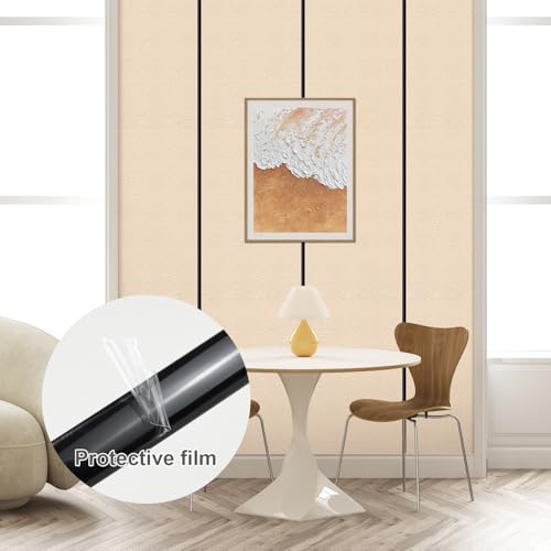 Yun-aeon 32Ft Black Peel and Stick Trim Waterproof Molding Trim Flexible Self-Adhesive Crafts Strip for Walls Cabinet Mirror Tile Floor Window Frames by Yun-aeon - Image 4