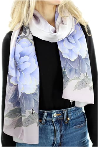 Womens La Fiorentina Silk Floral Print Scarf2