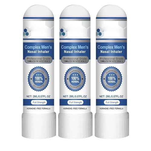 Lápiz inhalador para la nariz, 3 unidades, inhalador nasal, nasal para concentración fresca, ingrediente natural, ayuda rápida a la congestión nasal, mejora la