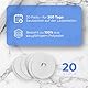 DABBLU Clean Pads, für Oral-B Ladestation, für elektrische Zahnbürste, Einfach anwendbar & hygienisch, 100% Polyester, Passgenau & Ladefunktionssicher, 20er Pack