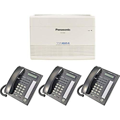 Panasonic KX-TA824 System plus (3) KX-T7731 Black Telephones