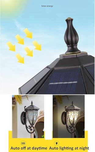 Lanterne murale solaire LED pour sécuriser les passages extérieurs de nuit - 4