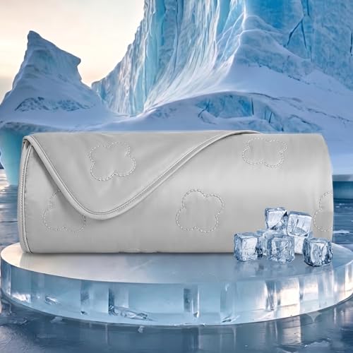 Image of Cooling Throw Blanket for Hot Sleepers,Lightweight Summer Blanket(50 inchx70 inch)