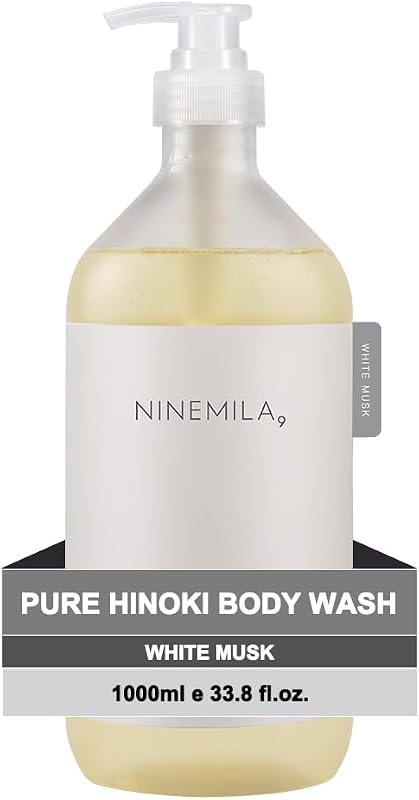 Sabonete líquido corporal NINEMILA9 Pure Hinoki, White Musk, 1000 mL