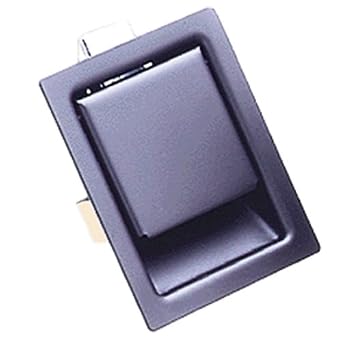 Southco 64-10-301-90 Push-to-Close Latch, Large Size, Non-Locking, 11.9mm .47 in Grip, Steel, Powder Coated, Black