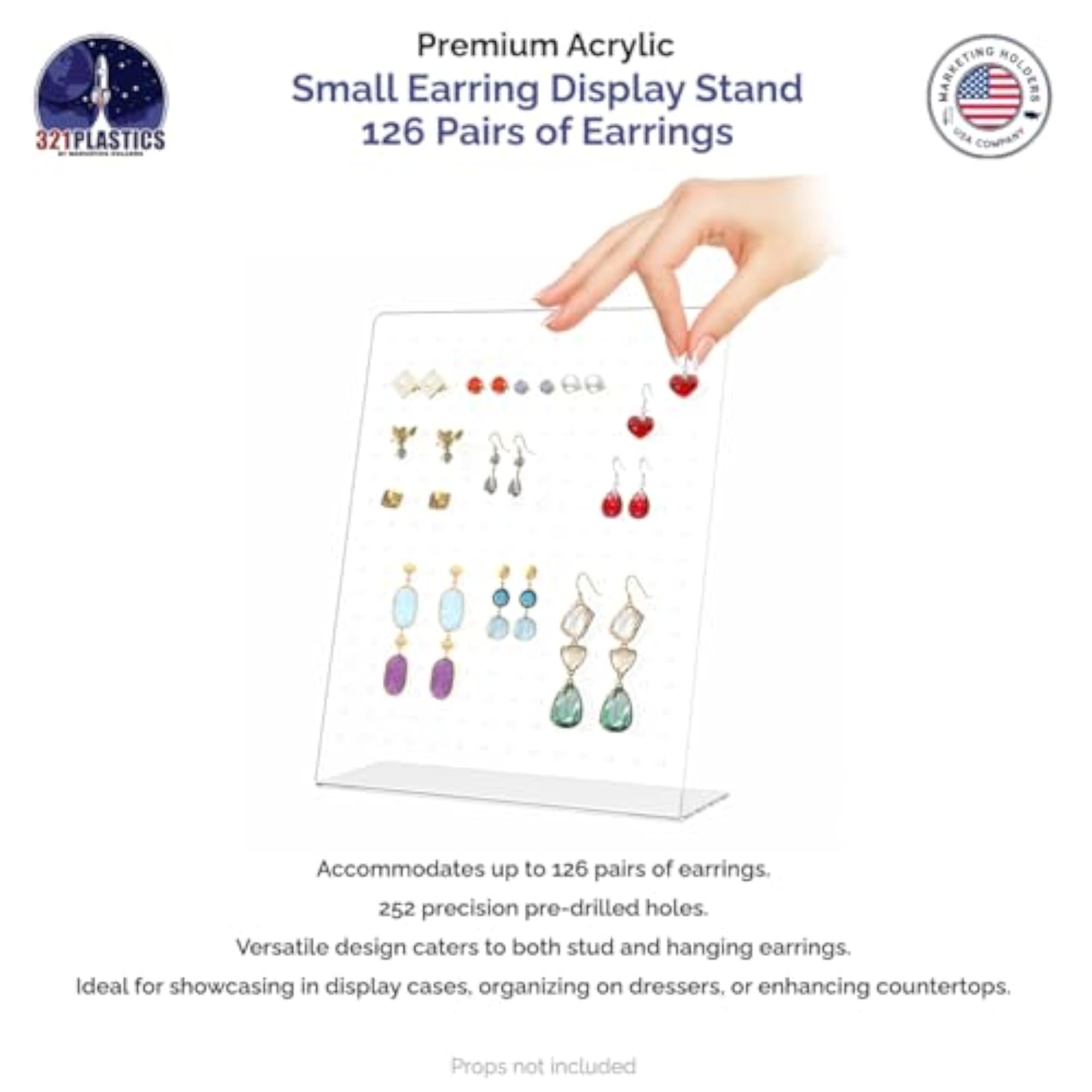 Multi Earring Holder Display Stand for Jewelry