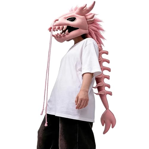Gorro de hueso de dinosaurio multicolor para cosplay y fiestas