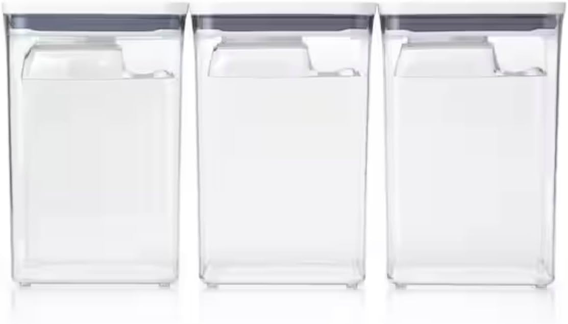 Large Airtight Food Storage Container with Scoops (3-Pack) CN99254