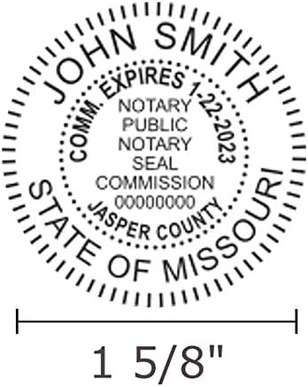 Miniatura 3 de Paquete de sellos de notario rosa y sello autoentintado  Missouri