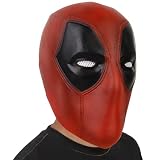 HOTTERCOS Wade Wilson Mask, Superhero Red Hood Masks, DP Helmet Knitted Props Cosplay Halloween Costume Accessory (A)