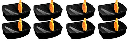 Rodent Mouse Trap Poison Mice Killer Bait Station Box with Key Refillable Indoor Outdoor Pet Safe (8 Pack)