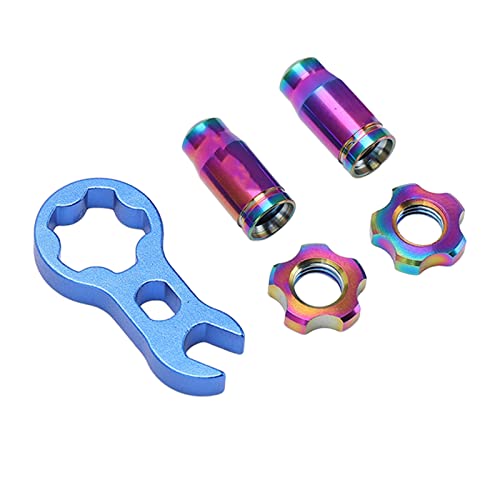 Tapas para válvula de bicicleta de titanio, ligeras y resistentes a la corrosión, para entusiastas del ciclismo de montaña y carretera, compatibles con todas las bicicletas miniatura 5