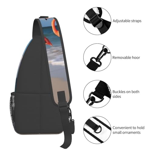 Bolso cruzado tipo bandolera para senderismo negro miniatura 5