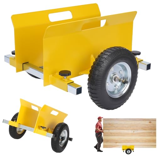 YAGEANNL Heavy Duty Panel Dolly Yellow Cart 660LBS Capacity Door Dollies with 8
