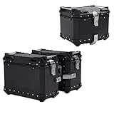 Maletas Laterales Aluminio + baul para Ducati Scrambler Desert Sled XB38 Negro