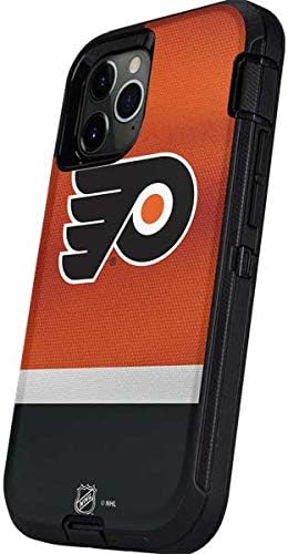 Skinit Decal Phone Skin Compatible with OtterBox Defender Case for iPhone 12 Pro Max - Officially Licensed NHL Philadelphia Flyers Alternate Jersey Design