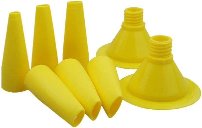 8 Pieces/set Sausage Caulking Tips 410mm Cone Trowel