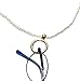 Giorgio Fedon Calabria White Pearls Eyeglass Chain with Gold Loop 27.5