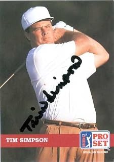 Tim Simpson autographed Trading Card (Golf)
