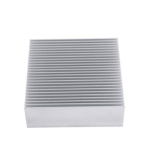 Aluminum Heat Sink 3.15 X 3.15 X 1 Inch /80 X 80 X 27 Mm Heatsink Radiator Circuit Board Cooling Cooler 26 Fins - Sliver #TOP2