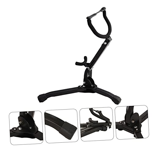Supvox Saxophone Stand Tripods Adjustable Base Wall Mounting Tenor Saxophone Stand Saxophone Display Rack Saxophone Storage Rack Saxophone Bracket Tenor Sax Holder Travel Black Bass #TOP1