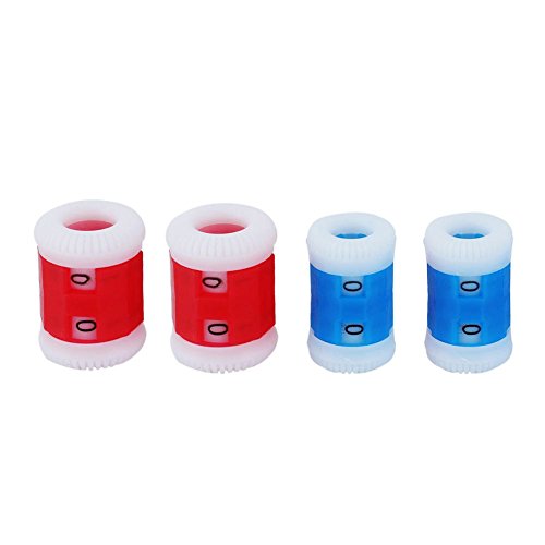 Plastic Knit Counter Knitting Crochet Stitch Marker Row Counter - 5 Large Size and 5 Small Size - Blue and Red - Thumbnail 2