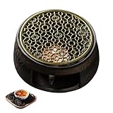 【Einfach zu bedienen】 Das Stövchen für Teekanne Set wird mit einem Kerzenhalter geliefert. Bei der Verwendung zünden Sie die Kerze an, stellen Sie sie in den Kerzenhalter, stellen Sie die Teekanne oder Teekanne auf die Heizplatte und genießen Sie das warme Aroma des Tees. Stövchen Teekanne Lässt sich leicht hinein und herausnehmen, ohne den Deckel zu öffnen. Das Design des Kerzenhalters ist nicht nur schön, sondern auch sehr praktisch.