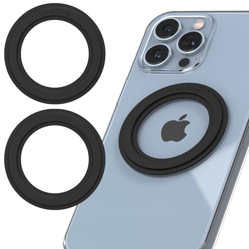 SleekStrip Mag Ring MagSafe Magnetic Ring Adapter for iPhone Android Kindle Strong Adhesive MagSafe Sticker for Phone Case Back of Phone Magnetic Converter Kit Accessory