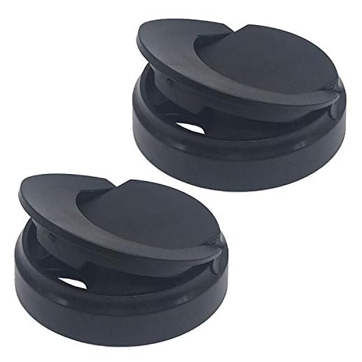 Joystar 2pcs Replacement Part Flip Top Lid for Magic Bullet Blender or party bullet, Mixer, Juicer, Food Processor (Model MB1001MB 1001B/MBR-1101/MBR-1701/MBR-1702/MBR-0301/MB-BX1770-02) (2 lids)