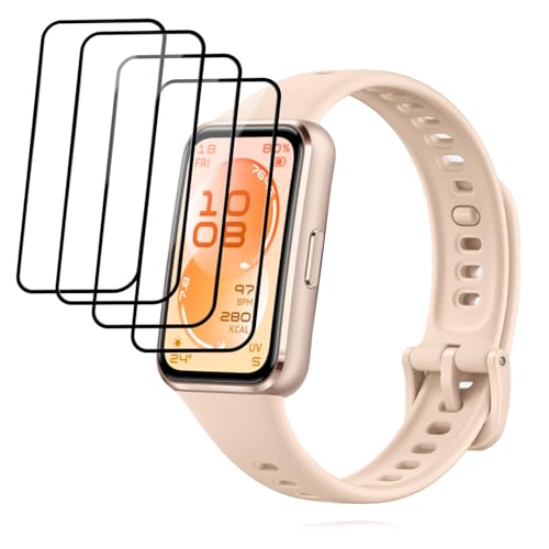 �y4���Z�b�g�zHUAWEI Band 11 Aluminum Edition �p �ی�t�B���� PET�����މt���ی�t�B���� 1.62�C���` SpinoArmor �L�Y�h�~ �ϏՌ� ��U�h�~ �S�ʕی� �����ߗ� �����x�^�b�` �C�A�[�� �����z�� �\��t����