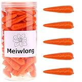 Meiwlong 30 PCS Décorations Artificielles Faux Mini Carottes Pâques Plastique Cuisine Maison Clôture Table À Manger Noël Automne Récolte Ferme Photographie