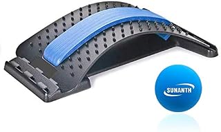 SUNANTH Back Stretcher, Lumbar Stretching Device with 3Adjustable Settings for Upper and Lower
