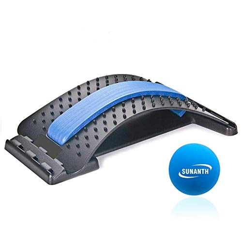 SUNANTH Back Stretcher, Lumbar Stretching Device with 3Adjustable Settings for Upper and Lower