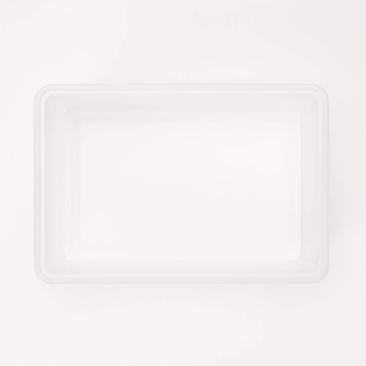 無印良品 MUJI 82219418 Polypropylene Storage Box, Medium, Width 14.6 x Depth 9.8 x Height 6.3 inches (37 x 25 x 16 cm), Translucent image 4
