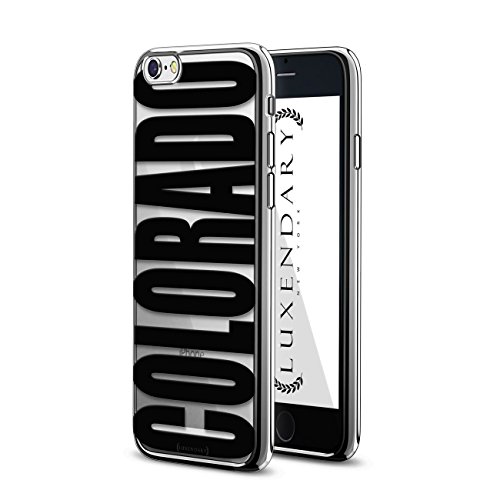 Bold Black Colorado | Luxendary Chrome Series Designer case for iPhone 6/6s in Silver Trim