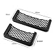 JIAMIAN 4 Stück Schwarz Car Storage Net Automotive Pocket, Selbstklebend Elastisch Ablagenetz Auto Kofferraum Aufbewahrungsnetz Tasche, Kofferraum Netztasche Auto (2 Größen)