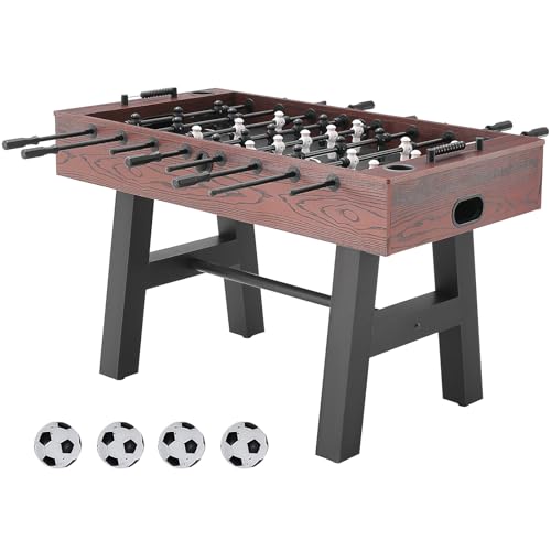 Happybuy Foosball Table, 55 inch Standard, Indoor Full Size for Home, Family, Game Room, Set with 4 Balls, 2 Cup Holders