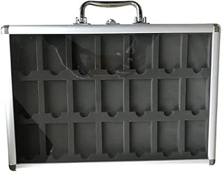 アルミ製 ライター コレクションケース 42 個 収納 ライターケース ディスプレイ シルバー [並行輸入品]