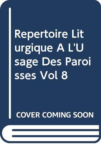 R PERTOIRE LITURGIQUE T08 [Audio CD]