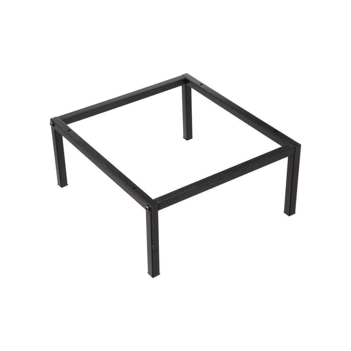 5 five simply smart 5five - Gambe per mensola in metallo nero - L.34 x P.29 x H.15 cm - Supporto per mobili Mix'n'Modul