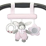 Einfache Befestigung am Babybett oder Kinderwagen dank Klettverschluss
